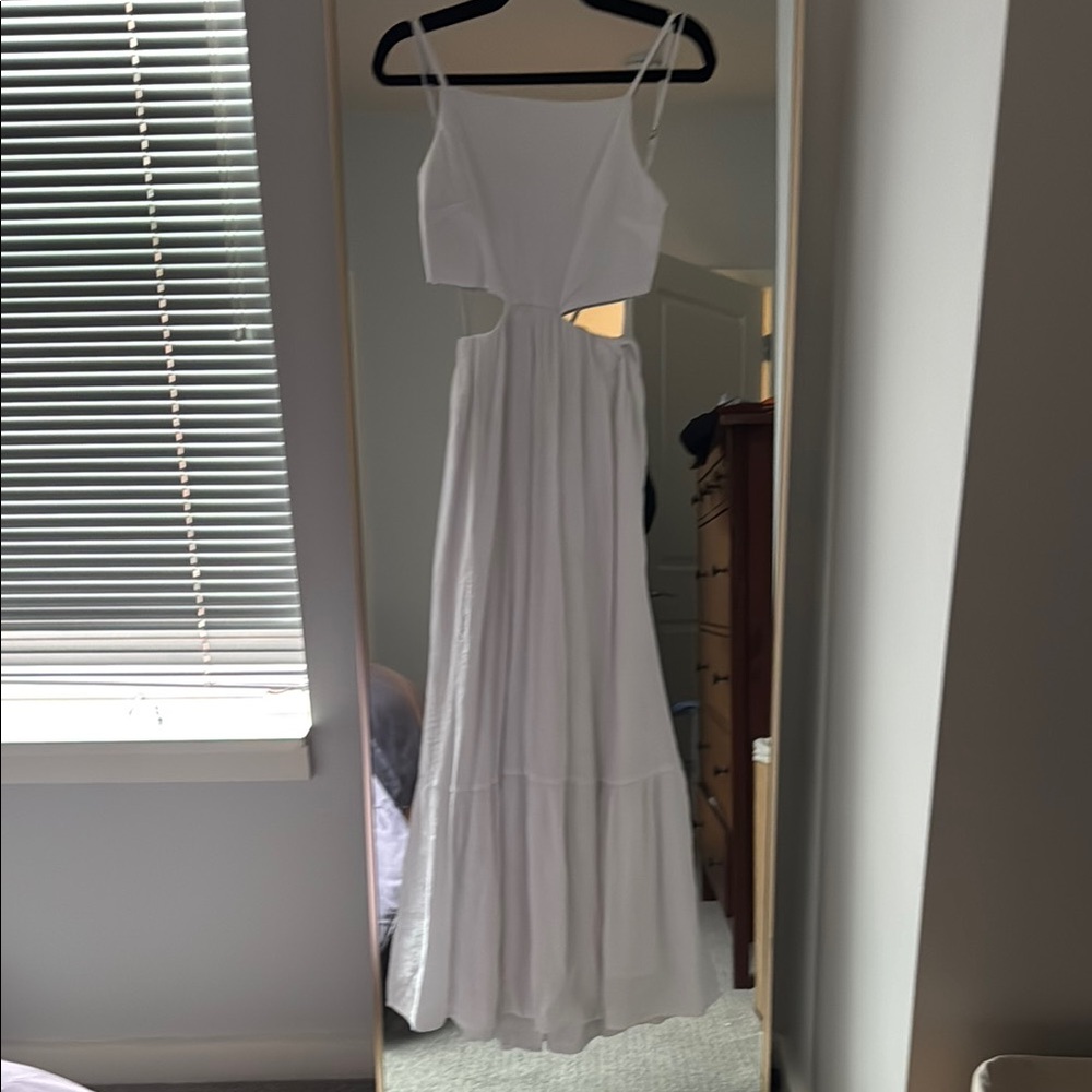 Abercrombie Crinkle Textured Cutout Maxi Dress